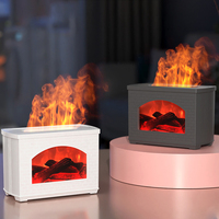 Diffuseur d'huiles essentielles miniature créatif pour la maison, brumisateur frais, simulation de cheminée, diffuseur d'arômes