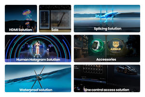 COEUS 100cm 4 lames 1600 <span class=keywords><strong>projecteur</strong></span> <span class=keywords><strong>holographique</strong></span> LED grande taille 3D ventilateur LED autre équipement publicitaire pour <span class=keywords><strong>Halloween</strong></span> Shop - Product Image 3