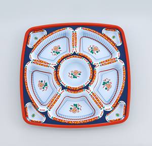 <b>Japanese</b> Cool Design Gorgeous Circle Container for <b>Food</b> Disposable Delivery Packaging for Catering Party - Product Image 1