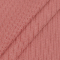 Chinesischer Lieferant Weicher Gerippter Dehnbarer Kinderstoff, Einfarbiger 95% Baumwolle 5% Spandex Gestrickter Rippenstoff für Babys