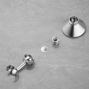 <b>Shower</b> Head Holders Copper <b>Shower</b> Holder Bracket 360 Degree Adjustable Wall Mount for Standard Handheld Showerhead and Hose - Product Image 4