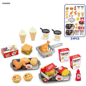 Ensemble de cuisine cuiseur en plastique pour enfants jouets de <span class=keywords><strong>maison</strong></span> de jeu avec pizza <span class=keywords><strong>steak</strong></span> tea time juguetes kit de jouets <span class=keywords><strong>hamburger</strong></span> - Product Image 6