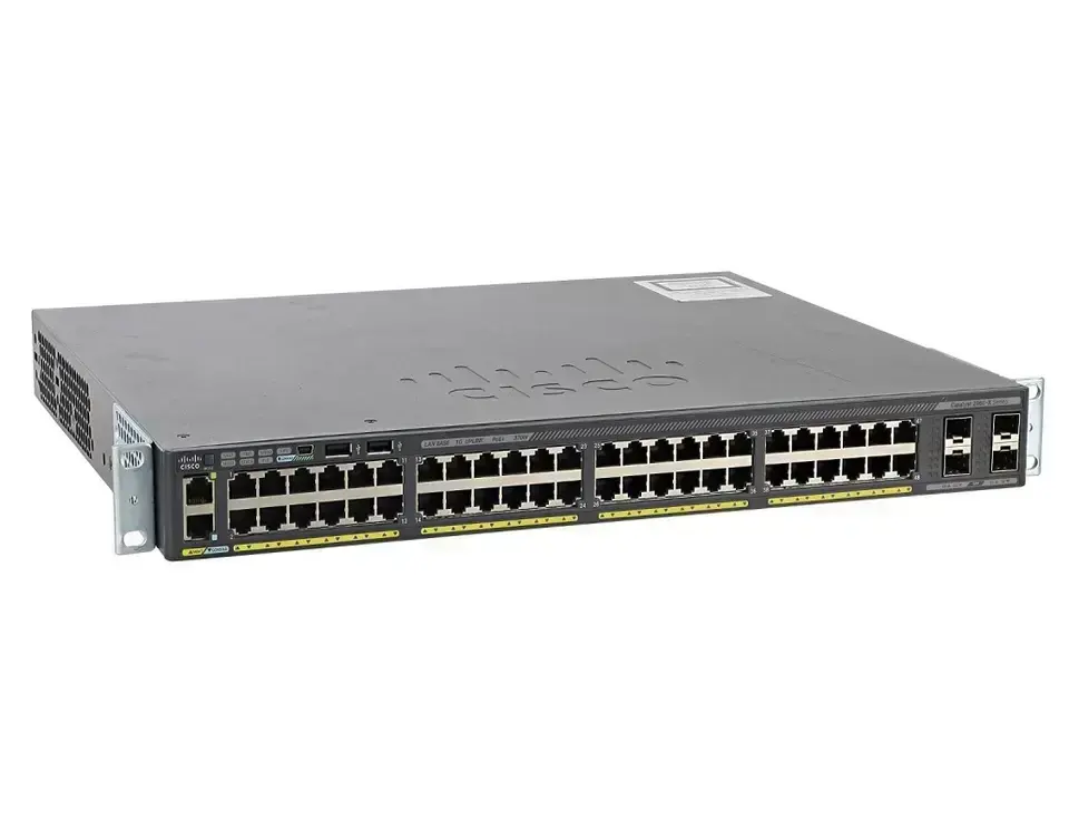 Yeni WS-C2960X-48LPS-L 2960X serisi 48 port PoE 4x1G SFP Gigabit anahtarı WS-C2960X-48LPS-L