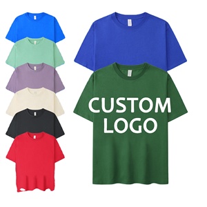 Camisetas de Algodón para Hombre, Lisas, Casuales, de Manga Corta, 100% Algodón, al por Mayor - Product Image 1