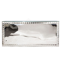 Comptoir de bar en acier inoxydable de luxe pour événements de mariage avec rangement intégré, bar à cocktails pour hôtel et fêtes