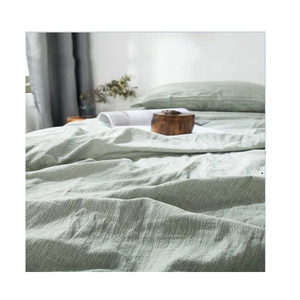 Parure de lit en lin de luxe, personnalisée, marque privée, hiver, magnifique, tissée, simple, 40 fils, lin et coton, 200 ensembles, 4 pièces - Product Image 3