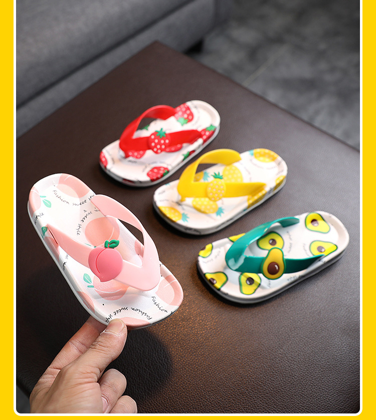 Fashion Rubber Flipflops for Kids Cute Summer Beach Flips Flops Slippers Girls Shoes