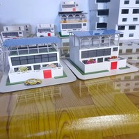 Modèle de table de sable immobilière à effet visuel 3D pour cadeau d'affaires et souvenir d'entreprise