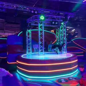 Commercial Inflatable Booth With Neon LED <b>Lighting</b> Foldable & Portable for Amusement Parks Night Events Inflatable Booth Prem - Product Image 3