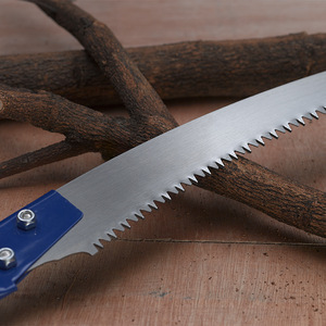 Hand Saw High Carbon Steel Blue Blade Outdoor Garden Tree Branch Cutting Tool - Product Image 1