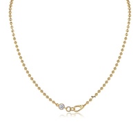 Collier pendentif en argent 925, bijoux tendance, chaîne de clavicule, plaqué or chaud, vente en gros, colliers en moissanite