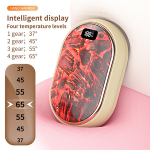 Nouveau cadeau pour bébé : Mini <span class=keywords><strong>chauffe</strong></span>-mains numérique à charbon de bois, contrôlé par application, thermostat réglable, <span class=keywords><strong>batterie</strong></span> 1200 mAh, pour voiture et extérieur - Product Image 6