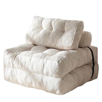 Canapé-lit pliant sous vide, chaise longue extensible pour chambre à coucher, design moderne, coussin de canapé paresseux en éponge pour appartement