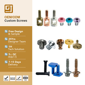 Tornillos de Máquina de Cabeza Plana con Rosca Parcial de Acero al Carbono y Titanio M3 M5, Zincados, Negros, con Fijación de Seguridad, Color Personalizado - Product Image 1