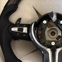 Volant en cuir et fibre de carbone personnalisé pour BMW M3 M5 F01 F20 F22 F25 F31 F30 F10 F32 E70 E81 E82 E90 E9 X3 F15 X1 X2