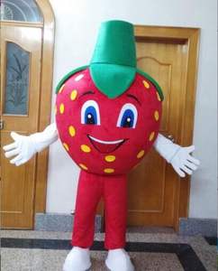 Детские костюмы с фруктами, Красный Клубничный костюм для косплея, распродажа - Product Image 2