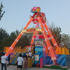 Manège Extrême de Fête Foraine : Attraction Rotative Top Spin pour Parc d'Attractions, Thème Voyage Spatial, en Métal et Acier - Product Image 1