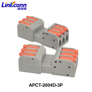 Linkconn APCT-260 Series <b>Wire</b> Connectors Rectangular PC Housing Quick Connect Terminal Blocks for Electrical <b>Wire</b> Connections - Product Image 4