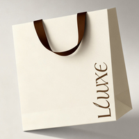 Sacs en papier de luxe pour emballages de vêtements, sacs cadeaux biodégradables recyclables personnalisés avec votre propre logo pour les petites entreprises