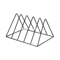 Support de rangement triangulaire en métal pour disques vinyles LP et platines