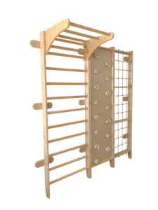 Structure d'escalade intérieure, rack de fitness et ensemble d'aventure avec planches en <span class=keywords><strong>bois</strong></span> pour la maison - Product Image 5