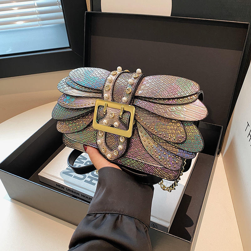 Ladies Handbag 2025 New Retro Chain Bags Snake-shaped Shoulder