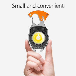 Portátil al aire libre multifunción fuerte imán silbato llavero cigarrillo recargable Mini antorcha COB LED linterna - Product Image 4