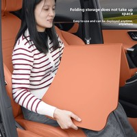 Table pliante pour voiture, petite table pour sièges conducteur et passager, support/bureau multifonctionnel pour repas et ordinateur/portable 36,7x37,8x36,7CM