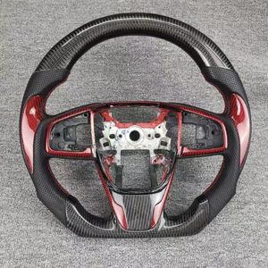 Volante Deportivo de Fibra de Carbono con LED Personalizado en Oferta para <span class=keywords><strong>Honda</strong></span> Accord <span class=keywords><strong>Civic</strong></span> CR-V - Product Image 2