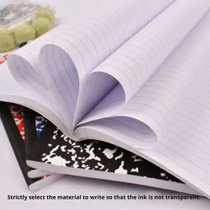 外国貿易大理石雪片B5縫製綴じ紙100枚厚紙アメリカンスタイルコラム作文帳ノート - Product Image 5