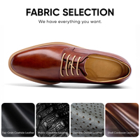 Scarpe Derby da Uomo con Rialzo, in Pelle, per Aumentare l'Altezza di 7CM/2,75 Pollici, Vendita all'Ingrosso