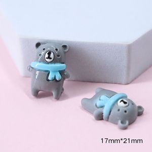 Phim Hoạt Hình Nhựa Mô Phỏng Màu Xám Gấu DIY Handmade Kem Keo Điện Thoại Di Động Vỏ Phụ Kiện Thân Thiện Với Môi Bán Buôn Tủ Lạnh Nam Châm - Product Image 5