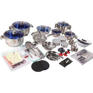Cook Ware Set Wholesale Cookware Kitchen <strong>Utensil</strong> <strong>Pots</strong> and Pans 110pcs Stainless Steel Cookware Set Kitchen <strong>Pot</strong> Set - Product Image 5