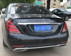 สปอยเลอร์หลังสำหรับรถยนต์เมอร์เซเดสเบนซ์ เอส-คลาส W222 S300 S350 S400 S500 S550 S63 4 ประตู ปี 2014-2020 ชุดแต่งสปอยเลอร์ฝากระโปรงท้าย - Product Image 6