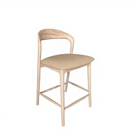 Chaise inclinable moderne en bois massif Purelyfeel pour salle à manger et salon, avec dossier solide et rembourrage confortable en éponge, Guangdong