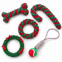 Juguete Masticable de Cuerda Navideño Personalizado para Perros, para Sets de Regalo de Invierno y Colecciones de Tiendas de Mascotas