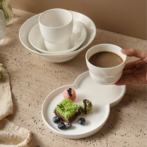 Set Tazza e Piattino in Ceramica Kingze OEM con Logo Personalizzato 230ml 300ml per Catene di Caffetterie e Catering, Vendita all'Ingrosso - Product Image 4