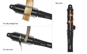 <span class=keywords><strong>Fer</strong></span> à cheveux électrique à <span class=keywords><strong>bon</strong></span> usage pour friser les cheveux Styler Peigne 3 en 1 Peigne à air chaud Brosse à bigoudi automatique - Product Image 4