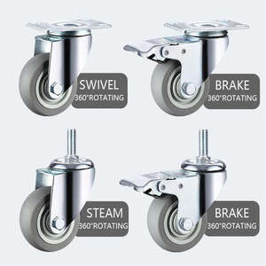 Hersteller 2,5/3/4/5 Zoll Schwenk räder 60kg - 110kg leichte Rollen Europäische TPR-Rollen - Product Image 6