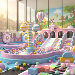 Aoleao Children's Macaron Themed <b>Indoor</b> Soft Play Foam Playground High Quality Commercial CE TUV Certified - Product Image 1