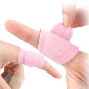 Attelle de doigt réglable avec sangle de <span class=keywords><strong>compression</strong></span> souple, support de doigt multicolore, bande immobilisante pour le doigt enclenché - Product Image 4