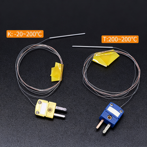 Termocoppia di Alta Precisione Tipo K/T con Filo Ultra Sottile per Misurazione della Temperatura -200+200 ℃   Sonda Ultra-sottile - Product Image 1