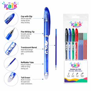 Offre Black Friday : Ensemble de stylos gel effaçables à grip confortable pour la vente <span class=keywords><strong>en</strong></span> <span class=keywords><strong>ligne</strong></span> et les commandes <span class=keywords><strong>en</strong></span> gros - Product Image 2