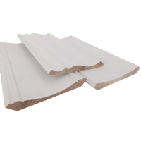 Corniche décorative moderne en MDF blanc apprêté pour plafond, moulure d'angle, moulure de plafond pour armoire de cuisine