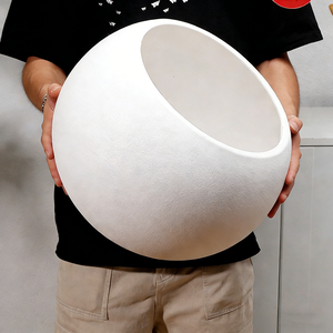 Pot <span class=keywords><strong>de</strong></span> fleurs sphérique en soie créatif <span class=keywords><strong>de</strong></span> luxe à entrée simple, résistant à la corrosion, pour <span class=keywords><strong>salon</strong></span> - Product Image 2