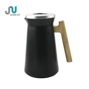 0.7L 1.0LWholesale custom pattern&logo double wall stainless steel coffee pot vacuum jug thermos vacuum flask coffee pot thermos