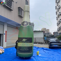 BOYAN bouteille de champagne gonflable sur mesure promotionnelle grande bouteille de champagne en plastique champagne décoratif publicitaire géant