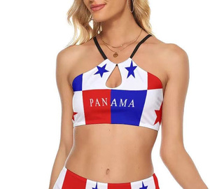 Bikini sexy para chicas adultas con estampado de doble capa y precio más barato de alta calidad personalizado con <span class=keywords><strong>bandera</strong></span> de <span class=keywords><strong>Sudáfrica</strong></span> - Product Image 5
