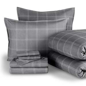 Ropa de <span class=keywords><strong>cama</strong></span> para el hogar, sábanas dobles, juego de sábanas suaves de 4 piezas, juegos de edredón tamaño Queen para adultos - Product Image 6