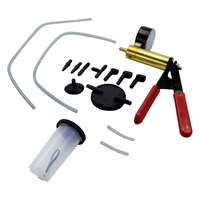 Kit de testeur de pompe à vide portatif pour voiture, jauge de vide automobile et kit de purge de liquide de frein, outil de réparation de pompe à vide